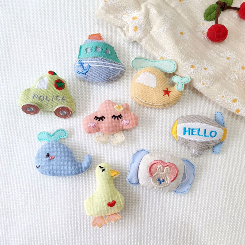 พร้อมส่งจากไทย !! เข็มกลัด ตุ๊กตาหมี ขนฟูนุ่ม น่ารัก
