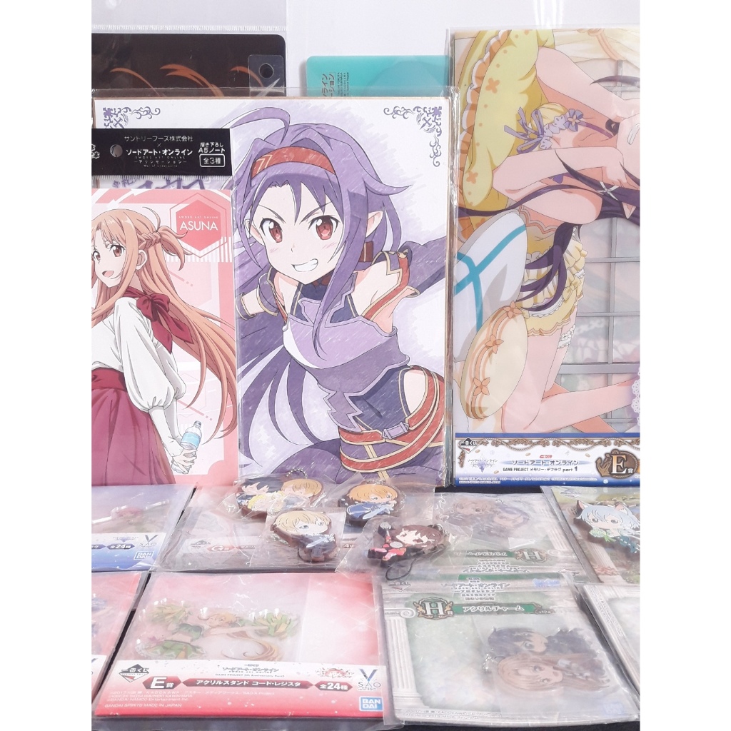 Sword Art Onlineงานจับรางวัลichiban kuji รูปภาพ ชิกิชิ พวงกุญแจเข็มกัดอนิเมะแท้อัปเรื่อยๆ