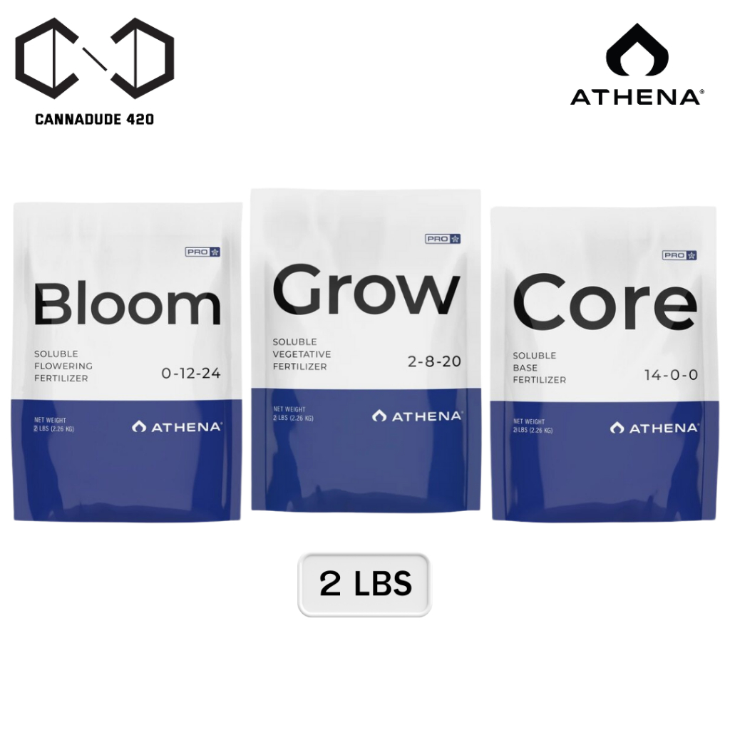 Athena Set Pro line (Grow-Core-Bloom) ขนาด 2 lbs สำหรับทำใบ ทำดอก และสารอาหารพื้นฐาน ปุ๋ยนอก ปุ๋ยUSA