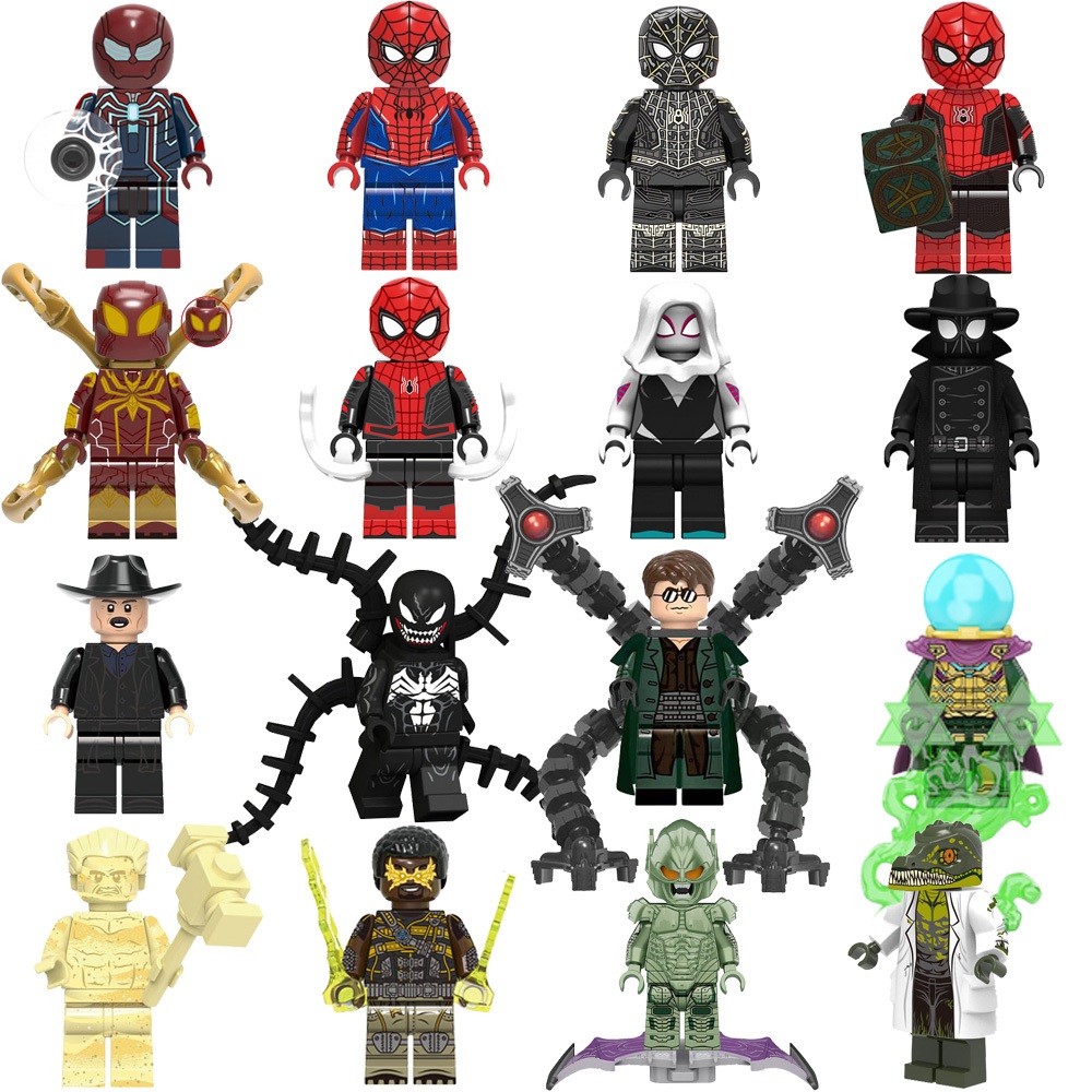 ลโก้ marvel 5 จักรวาลมาร์เวล spider man เลโกซูเปอร์ฮีโร่ Spiderman Minifigures ซูเปอร์ฮีโร่ สไปเดอร์แมน