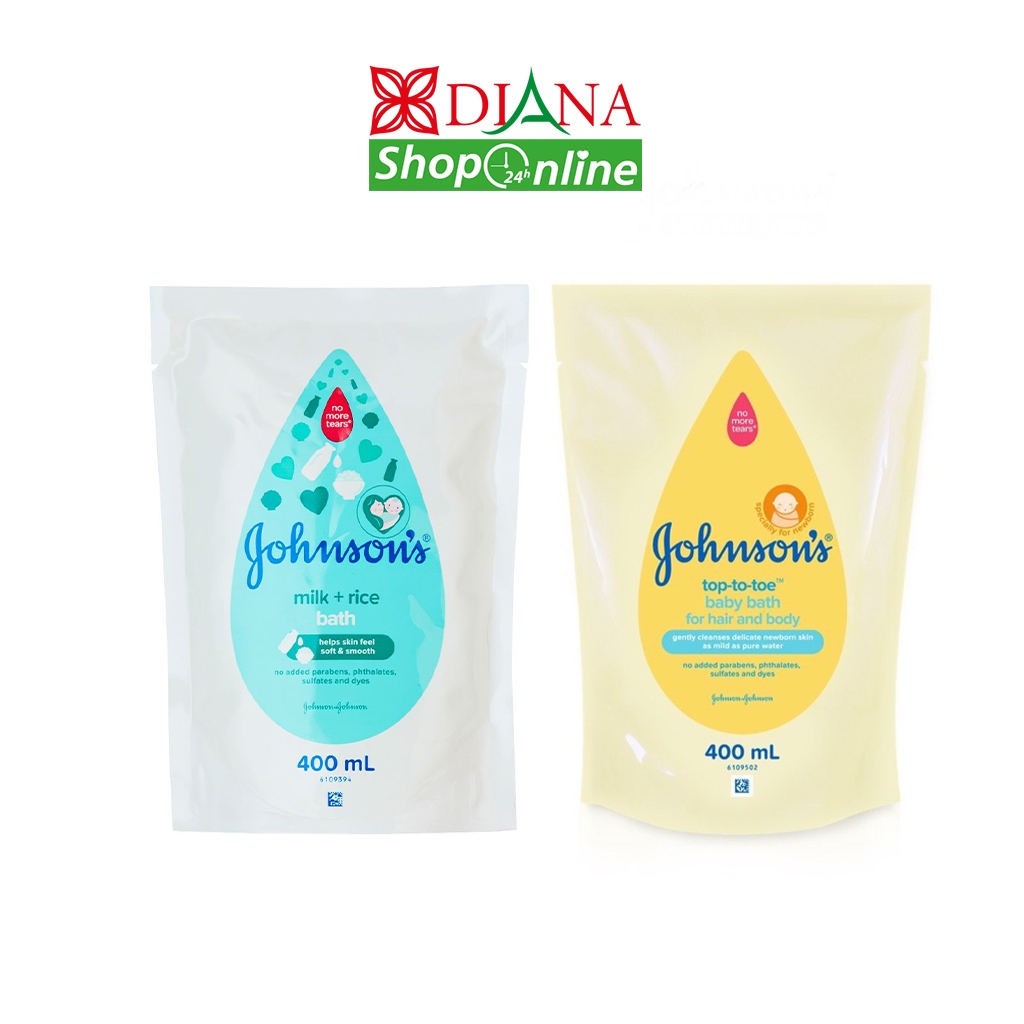 Johnson's แชมพู ครีมอาบน้ำ  400 ml refill