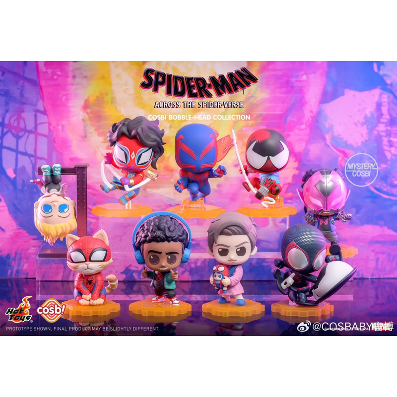 🛍️ Pre-Order 🛒✨HotToys CosBaby ~ Spider-Man : Across The Spider-Verse Cosbi Bobble-Head Collection (Series 2)🕷️🕸️✨