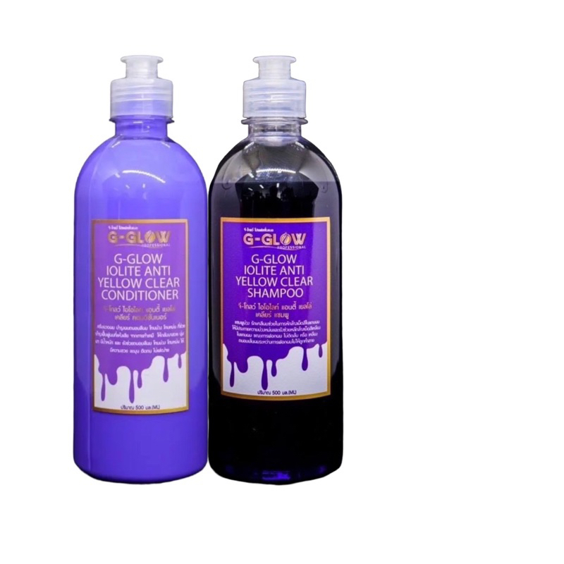 (แพ็คคู่) แชมพูม่วงและครีมนวดช่วยล็อคสีผม ปริมาณ 500ml ช่วยบำรุงผมให้สีผมไม่หลุด ขวดใหญ่ เบ้อเร้อ