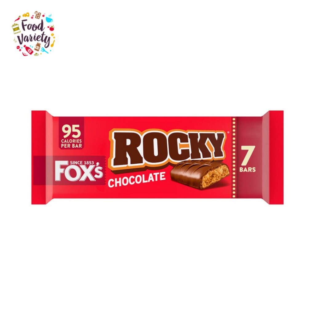 Fox's Rocky Chocolate Biscuit Bar 7 Pack 133G ฟ็อกซ์ ร็อคกี้ บิสกิตช็อกโกแลต แพ็ค 7 ชิ้น 133 กรัม