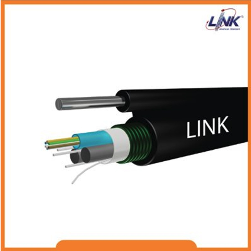 Link UFC9506DSA Fiber Optic 6 Core OS2 9/125 μm Single-Mode, Single Tube, Stranded Drop Wire, Armored