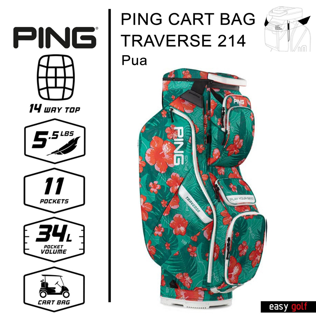 PING BAG TRAVERSE 214 PING CART BAG ถุงกอล์ฟ