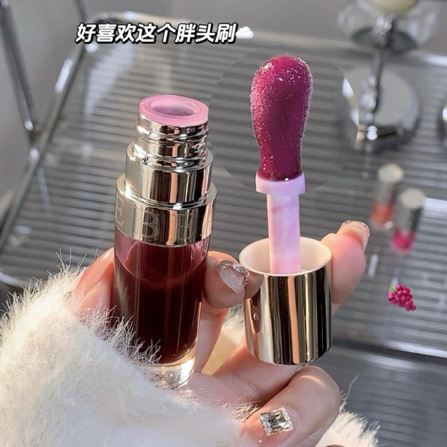 ลิปออย Lip oil หัวแปรงขนาดใหญ่ ปากฉ่ำ ลิปออยพส.จีน สีสวย ลิปออยบำรุงปาก