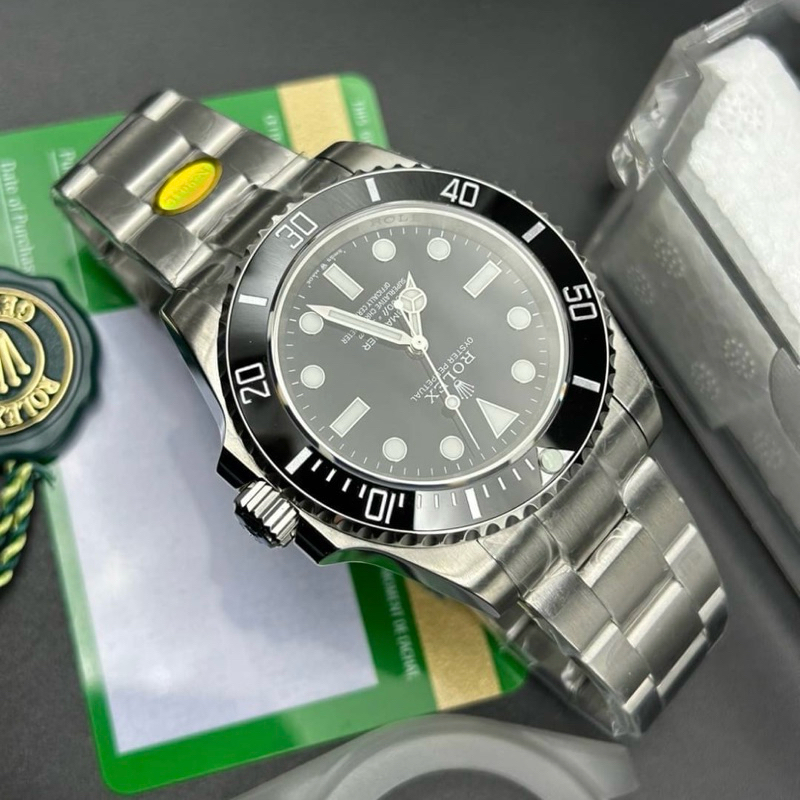 TOP Swiss CC R7สุดจริง‼️1:1✅ นาฬิกาRL Submariner No date 41mm สีดำ เครื่องautomaticแท้ ตรงตามรูป100%