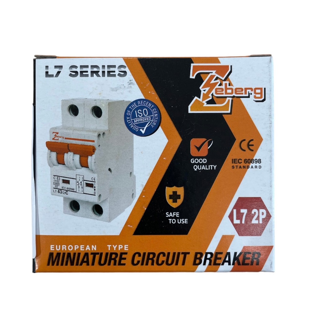 Zeberg เมนเบรกเกอร์ ขนาด 2P 32A รุ่น L7-2 (เมนเบรกเกอร์ไม่กันกันดูด)