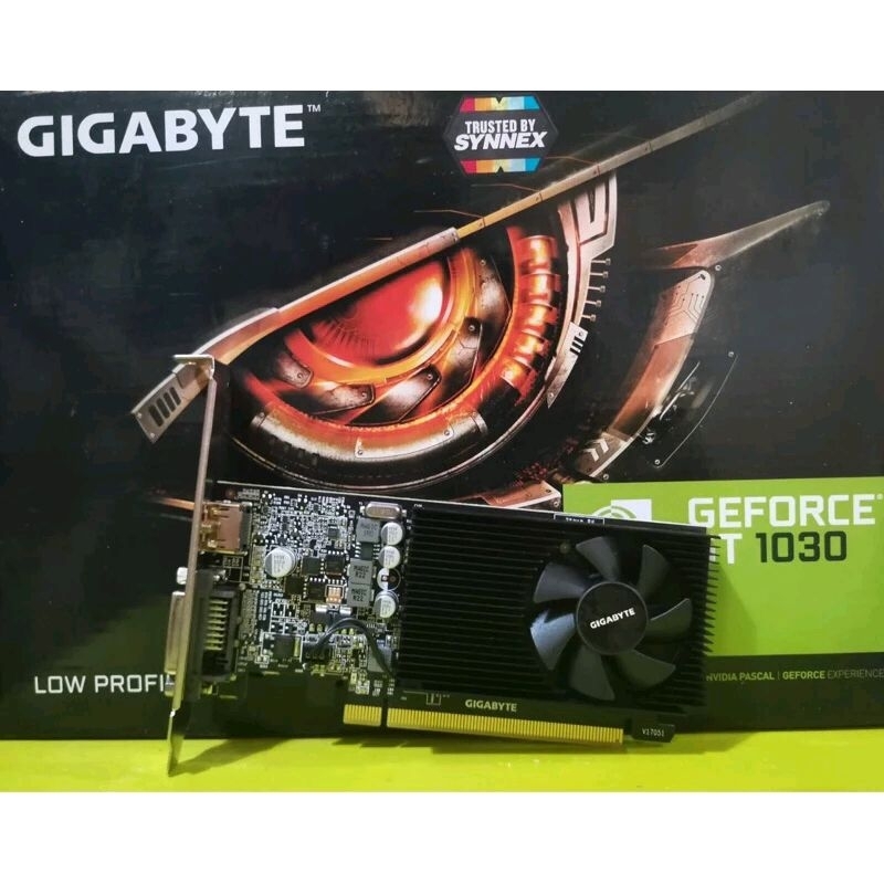การ์ดจอ Gigabyte รุ่น Nvidia GeForce GT 1030 2GB DDR5 (no box) สินค้ามือสอง ไม่มีกล่อง