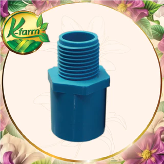 ( 10 ตัว ) ข้อต่อเกลียวนอก PVC ขนาด 4หุน และ 6หุน ข้อต่อพีวีซี ระบบน้ำ ข้อต่อ PVC รดน้ำต้นไม้