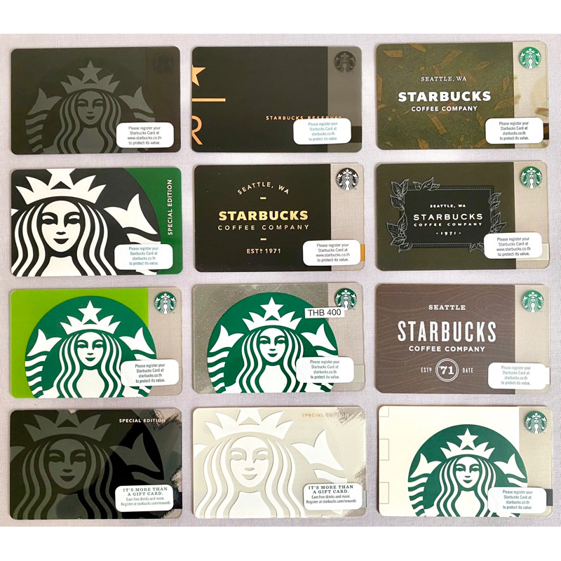 บัตร Starbucks Card(Thailand) - Classic Collection (บัตรพลาสติก/ไม่มีมูลค่าในบัตร)
