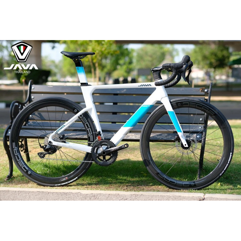 (ผ่อนได้) จักรยานเสือหมอบ JAVA Fuoco TOP เฟรม Carbon ล้อคาร์บอน ชุดเกียร์ 24speed แฮนด์ Integrated Carbon