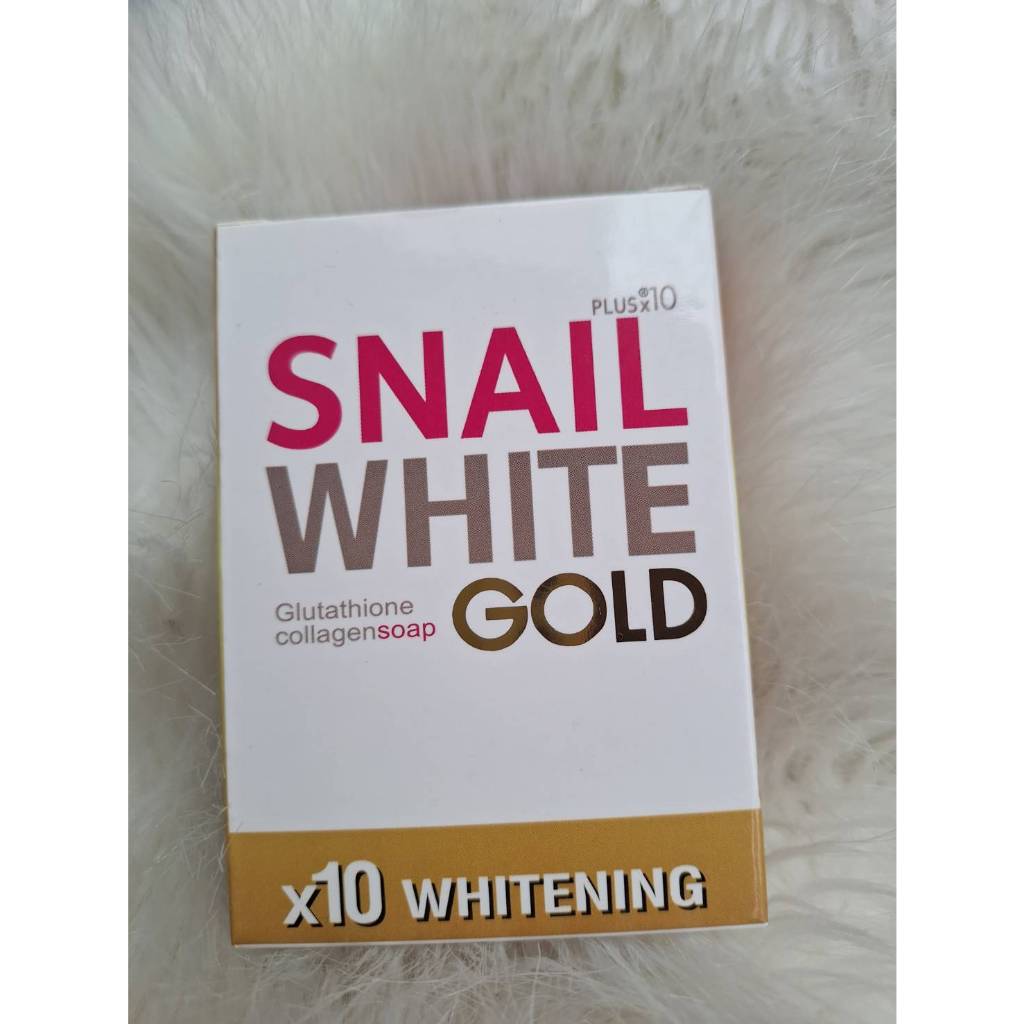 สบู่สเนลไวท์ โกลด์ Snail White Gold soap 80 กรัม ( 1 ก้อน )