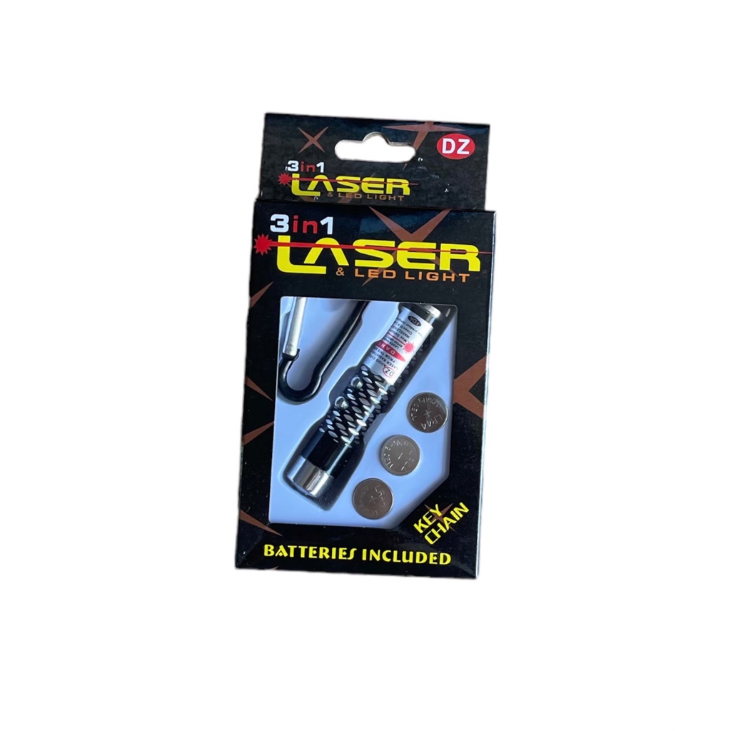 ของเล่น เลเซอร์+ไฟส่องเเบงค์ ขนาด 6.5*10ซม. (ราคา 100บาท ได้ 6กล่อง) คละเเบบ คละสี