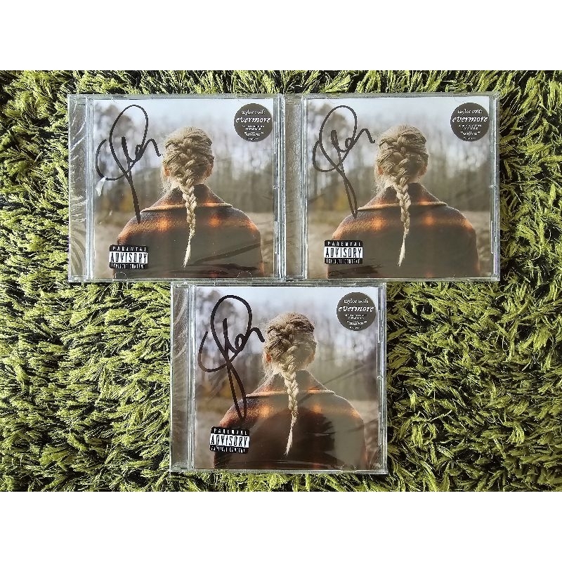 [Instock มีของพร้อมส่ง] TAYLOR SWIFT Evermore - Hand Signed CD [US] ของใหม่ มือ 1 (taylor swift)