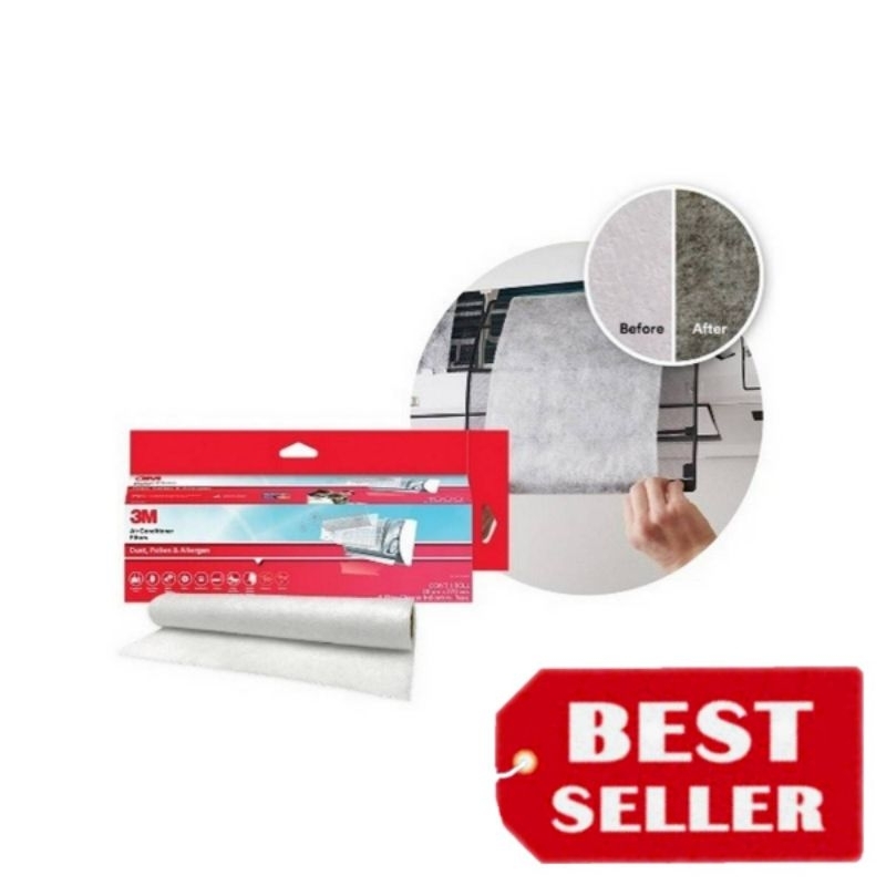 3M รุ่น 9808 แผ่นดักจับฝุ่นในอากาศ ขนาด 380 X 2700 มม. (ชนิดม้วน)ของแท้100%