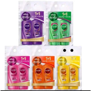 ( 1 แถม 1 ) Sunsilk แพ็คคู่สุดคุ้ม แชมพูและครีมนวดผม ซันซิล มีให้เลือก 6 สูตร
