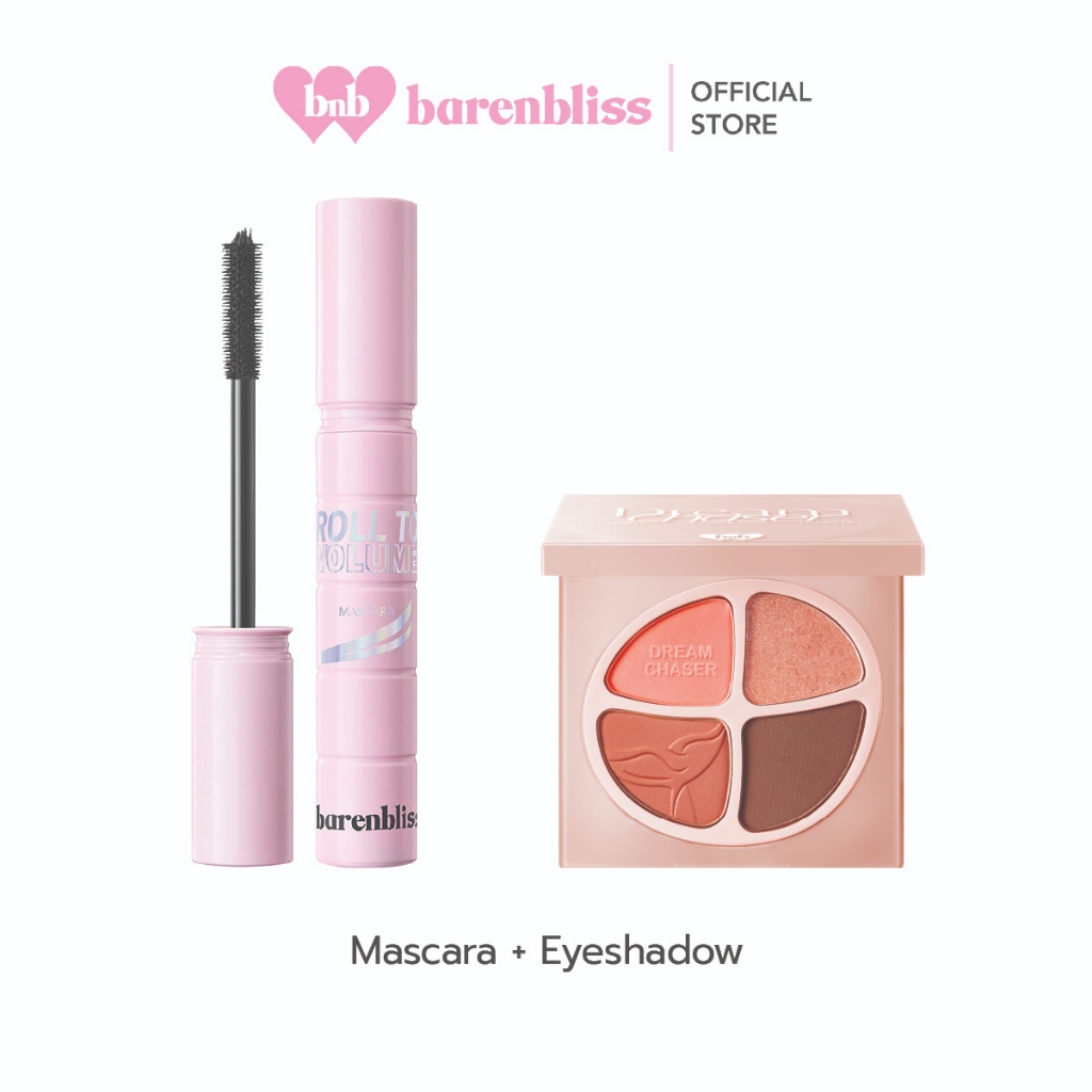 bnb barenbliss Roll To Volume Mascara + Dream Chaser Quad Eyeshadow Palette