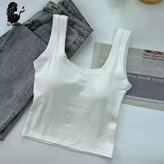 เสื้อครอปสายเดี่ยว เสื้อกล้ามแฟชั่น ทรงเป๊ะสวย ฟองน้ำในตัว พร้อมส่ง A146