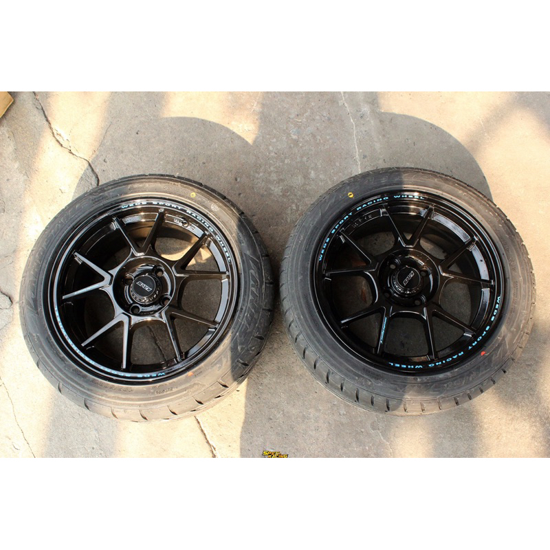 ล้อคู่ยางใหม่4ข้าง ลายTC005 ขอบ15 กว้าง7” off35 4รู100