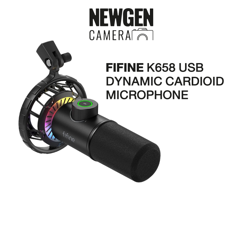 ไมโครโฟน FIFINE K658 USB DYNAMIC CARDIOID MICROPHONE มีสินค้าพร้อมจัดส่ง