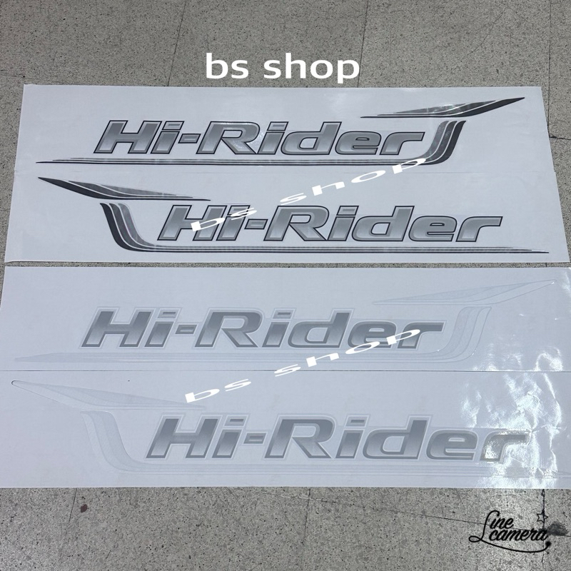 สติ๊กเกอร์ดั้งเดิม HI-RIDER หางหงษ์ ติดข้างท้าย FORD RANGER ปี 2006-2007 ราคาต่อคู่ มี 2 ชิ้น