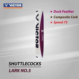 VICTOR ลูกแบดมินตัน รุ่น LARK NO.5 ( 1 หลอด 12 ลูก )
