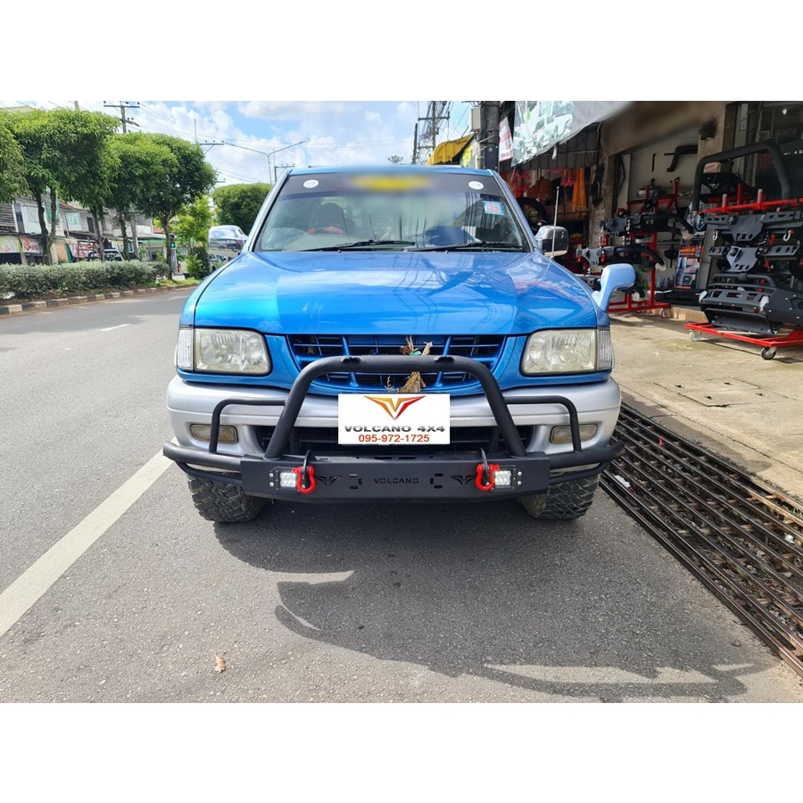 กันชนหน้าเสริม tfr dragon eye ทุกรุ่น 1990-2002 F62 volcano กันชนหน้าออฟโรด Isuzu tfr dragon eye Fro