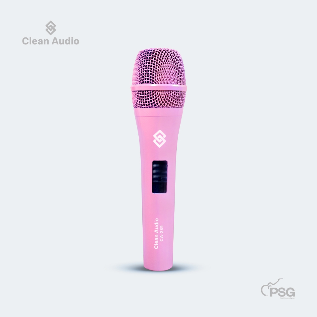 CLEAN AUDIO:CA-289 PINK ไมโครโฟนไดนามิค Dynamic Microphone
