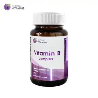 [แพ็ค 3 ขวด] วิตามินบีรวม โกลบอลวิตามิน Vitamin B Complex Global Vitamins วิตามินบีคอมเพล็กซ์