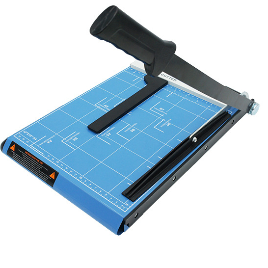 RMCP-แท่นตัดกระดาษ เครื่องตัดกระดาษ แบบเหล็ก A4 สีฟ้า อย่างดี UPRIGHT Paper Cutter ที่ตัดกระดาษ แท่นตัด