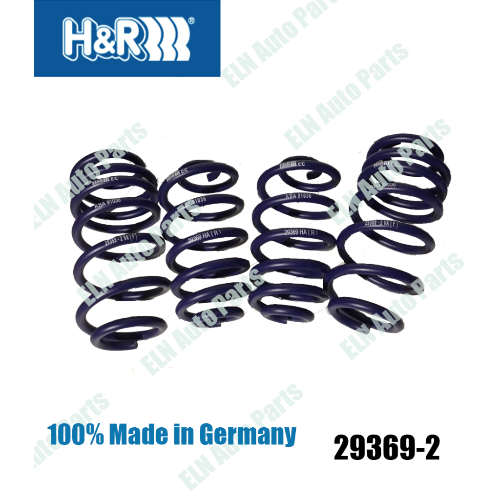 H&amp;R สปริงโหลด (lowering spring) ออดี้ AUDI A4 type B6/7 (8E) 2wd เก๋ง+แวน ปี 2000-2007 เตี้ยลง 35 มิล