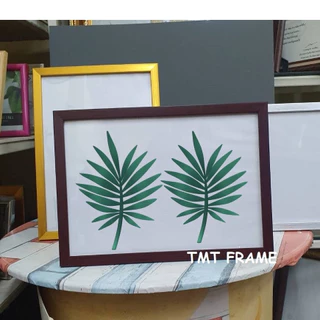 กรอบรูป มินิมอล ใส่รูปภาพขนาด A3(29.7x42cm),12x16",12x18",10x14",10x15",11x14”,12x12" +พร้อมกระจกใส^^ใส่ใบประกาศนียบัตร