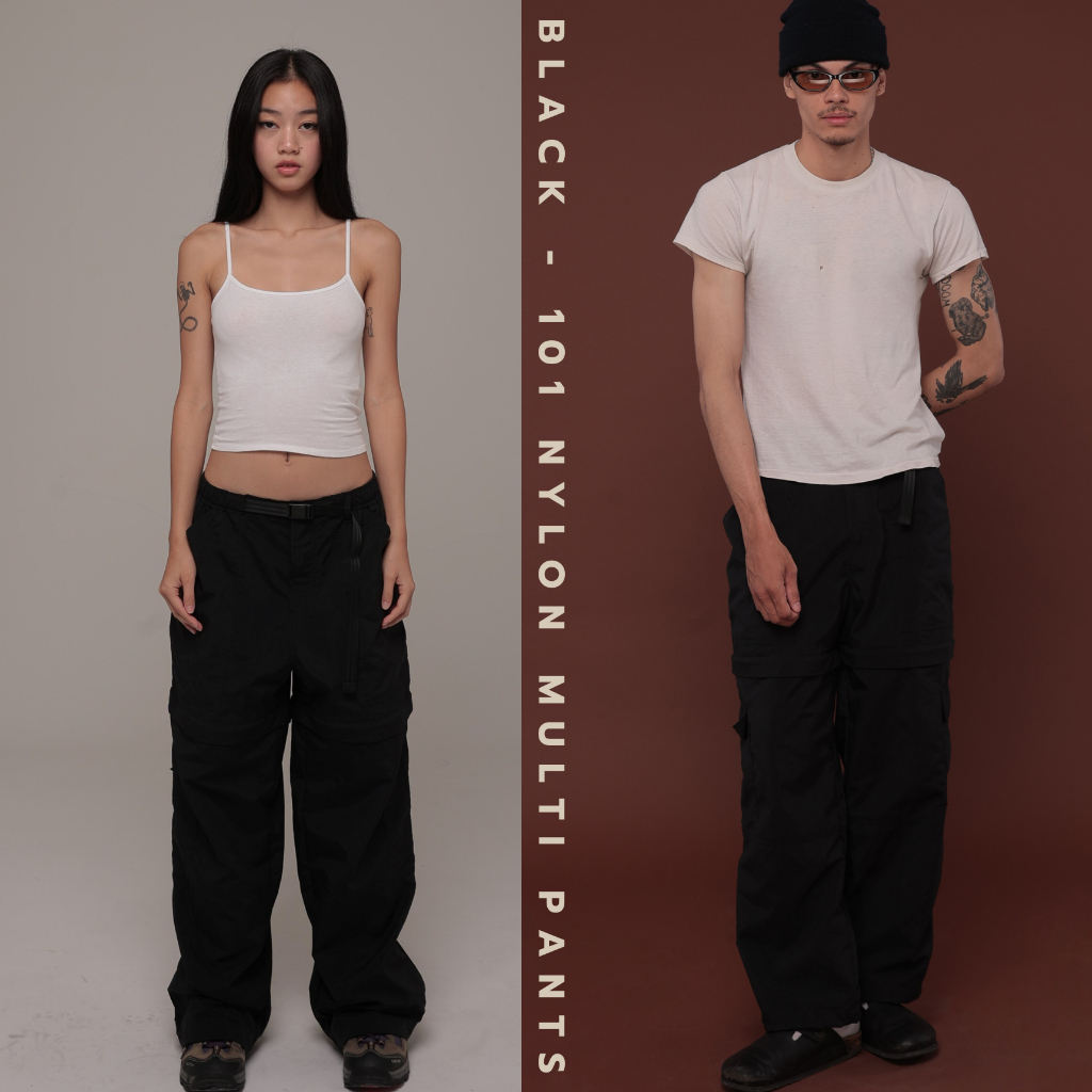 BLACK - 101 NYLON MULTI PANTS