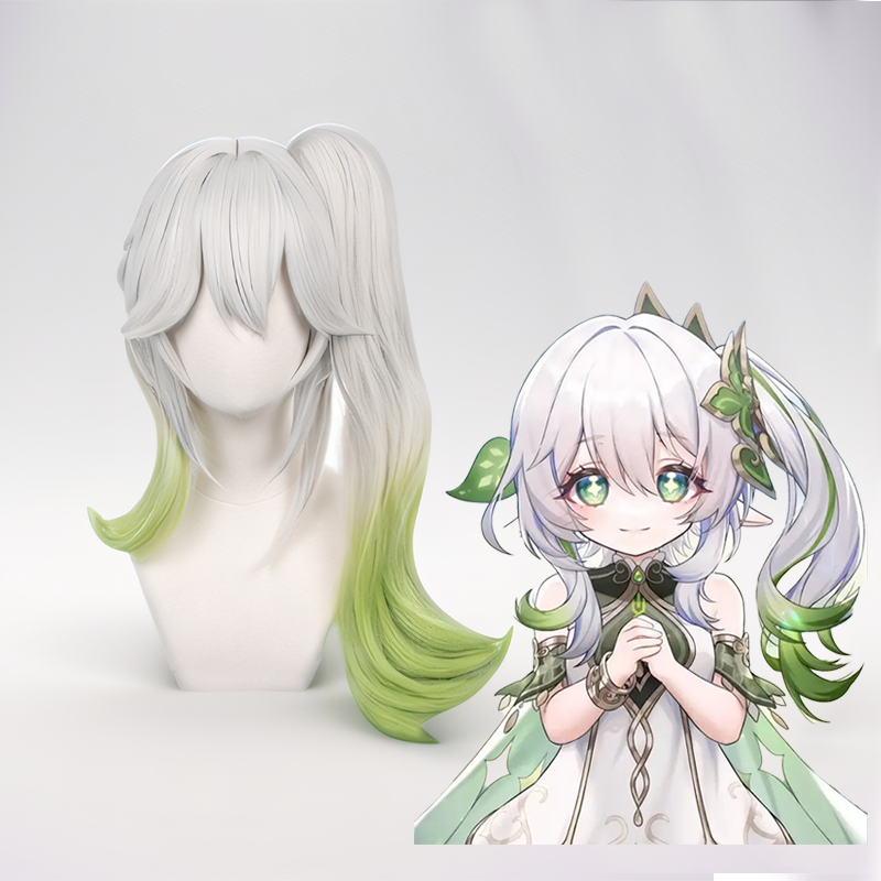วิกคอสเพลย์ genshin impact nahida wig วิกผมอนิเมะ wig cosplay