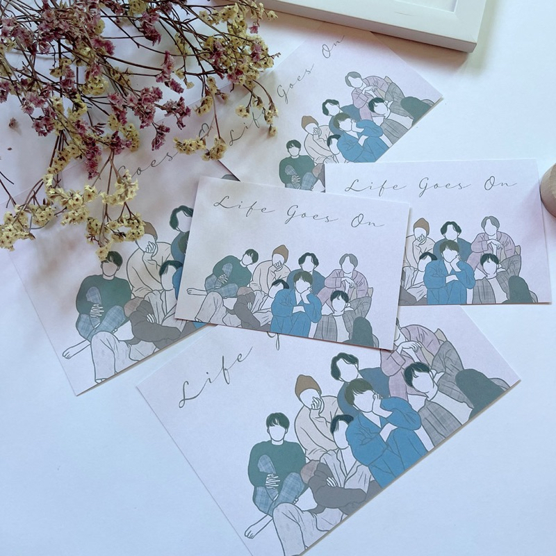 โปสการ์ด FANART || BTS Ver. Life goes on