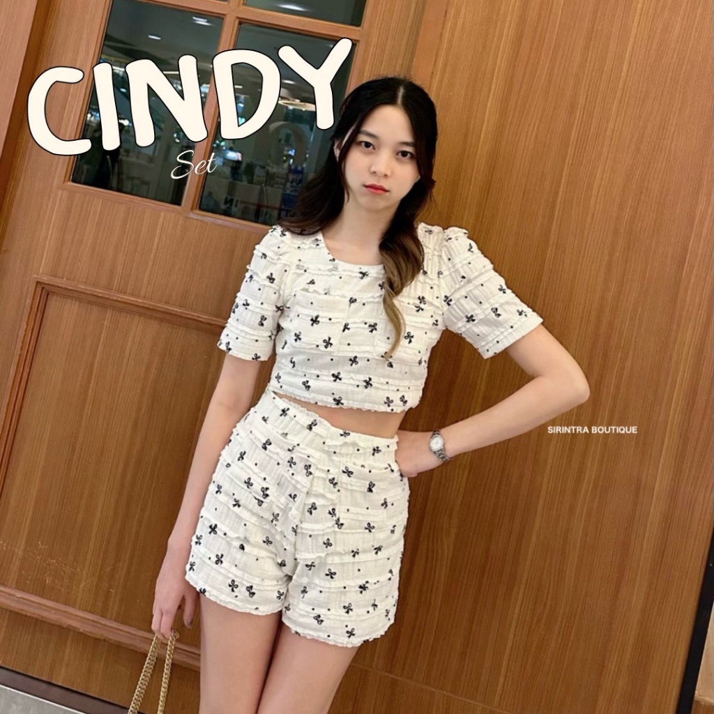 SIRINTRA : CINDY SET (เสื้อ + กางเกง)