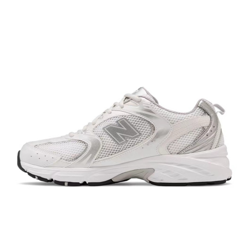 New ! รองเท้า New Balance 530 สีขาวเงิน mr530ema white silver sneakers ของแท้💯%  จากญี่ปุ่น 🇯🇵