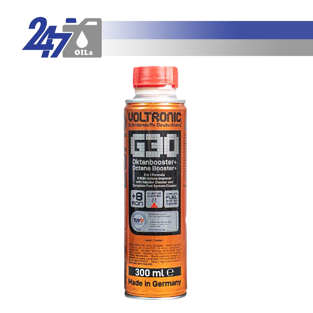 VOLTRONIC G30 น้ำยาล้างหัวฉีด และระบบจ่ายน้ำมันทั้งระบบ และเพิ่มค่าออกเทน OCTANE BOOSTER