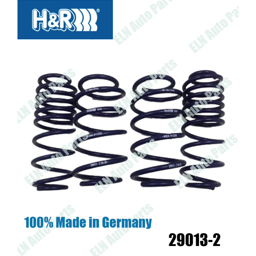 H&amp;R สปริงโหลด (lowering spring) VW Scirocco III type13 Coupe/Coupe R 2wd. ปี 2008 เตี้ยลง หน้า 30 มิล, หลัง 35 มิล