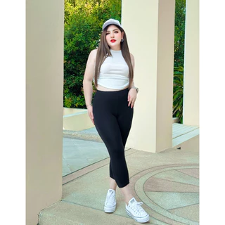 RedEars เลคกิ้งสาวอวบผ้าเรยอนขา 5 ส่วน เกรดพรีเมี่ยม Premium Rayon Leggings ผู้หญิง ผ้านุ่มลื่น ใส่สบาย ผิวแพ้ง่าย