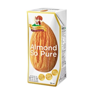 (แพ็ค3)โฮลี่ นัทส์ นมอัลมอนด์ ขนาด 180ml x 3 กล่อง (Almond Milk Wholly Nuts Brand)