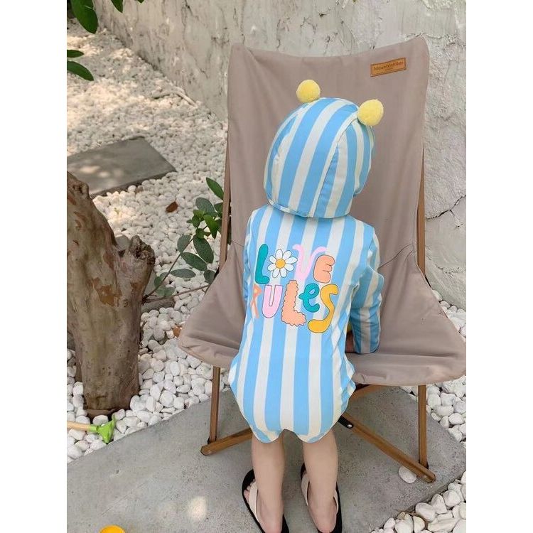 SM02 (สินค้าพร้อมส่ง) ชุดว่ายน้ำเด็ก ลายใหม่มินิมอล สไตล์เกาหลี - รูปที่ 2
