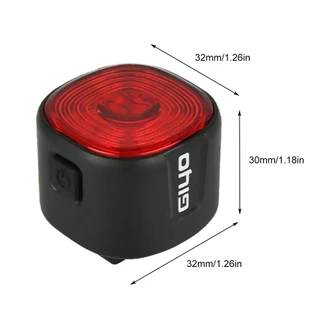GIYO ไฟท้ายจักรยานไฟเบรค Sensing USB แบบชาร์จไฟได้ MTB Road Bike ไฟท้ายกันน้ำ LED Night Cycling Safety Warning Lamp