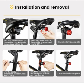 GIYO ไฟท้ายจักรยานไฟเบรค Sensing USB แบบชาร์จไฟได้ MTB Road Bike ไฟท้ายกันน้ำ LED Night Cycling Safety Warning Lamp