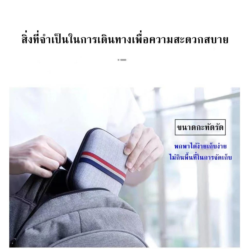 กระเป๋าเก็บอุปกรณ์ไอทีEVA พกพา กล่องบรรจุสายชาร์จ หัวชาร์จและอุปกรณ์ขนาดเล็กกันกระแทกและกันน้ำ thumbnail 8