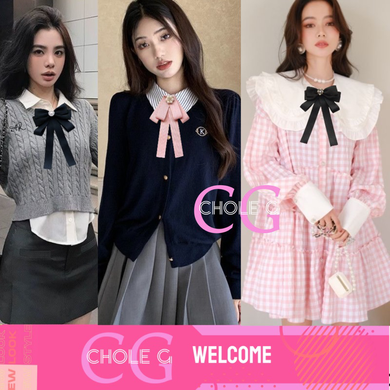 Chole G:Ribbon for Lady เข็มกลัดโบว์ตกแต่งเสื้อ