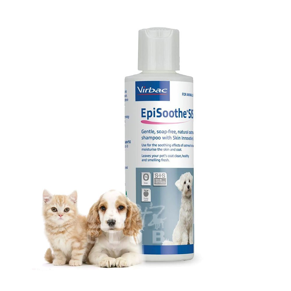 Virbac Epi-Soothe Shampoo [237ml] แชมพูสำหรับสุนัขและแมว สูตร Oatmeal อ่อนโยน ช่วยฟื้นฟูผิวให้นุ่ม