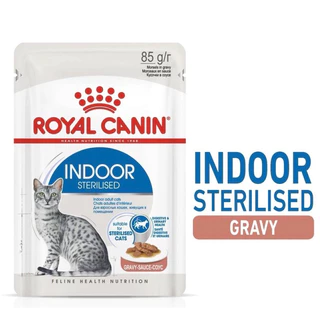 [ 1 โหล INDOOR แมวโต ] Royal Canin อาหารแมว INDOOR ชนิดเปียก จำนวน 1 โหล